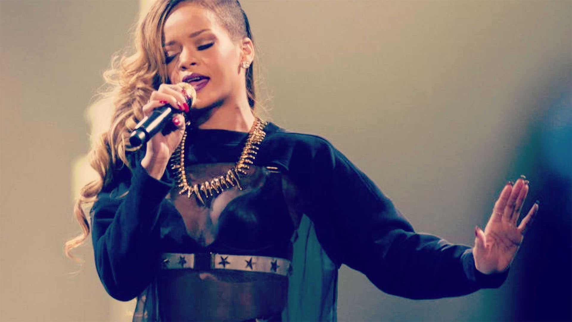 Rihanna Singing Hd - HD Wallpaper 