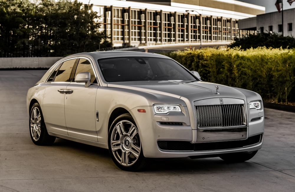 Rolls Royce Ghost, Silver, Side View, Cars - Rolls Royce Ghost 4k - HD Wallpaper 