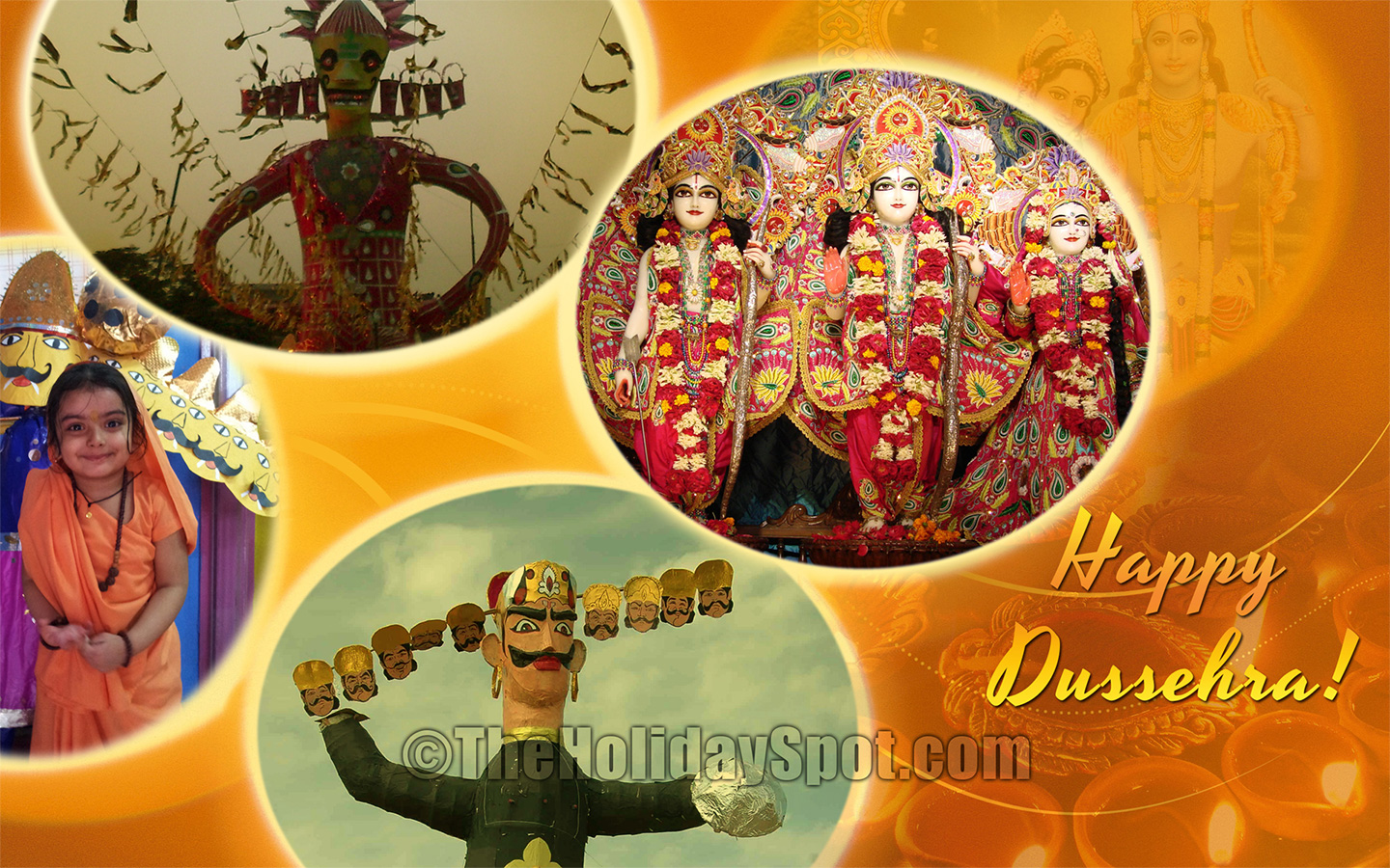 Happy Dussehra Collage - HD Wallpaper 