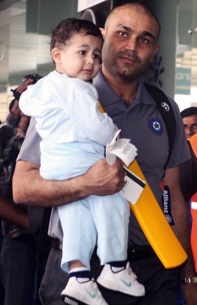 Virender Sehwag - Virender Sehwag Kids - HD Wallpaper 
