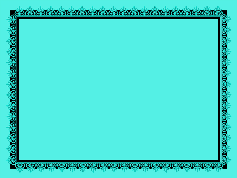 Aqua Coloured Frame Design - Circle - HD Wallpaper 
