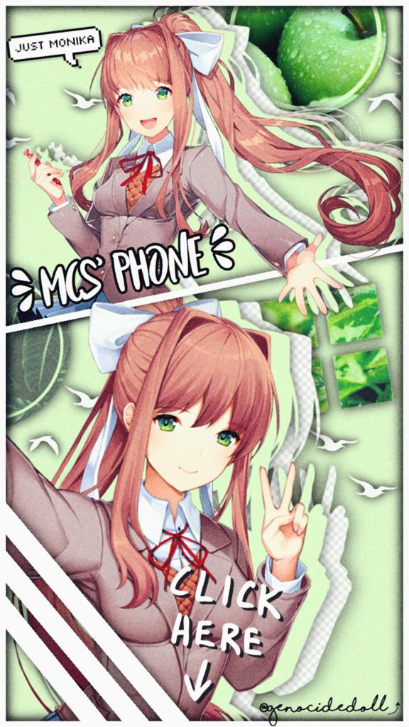 User Uploaded Image - Monika Wallpaper Phone Anime - HD Wallpaper 