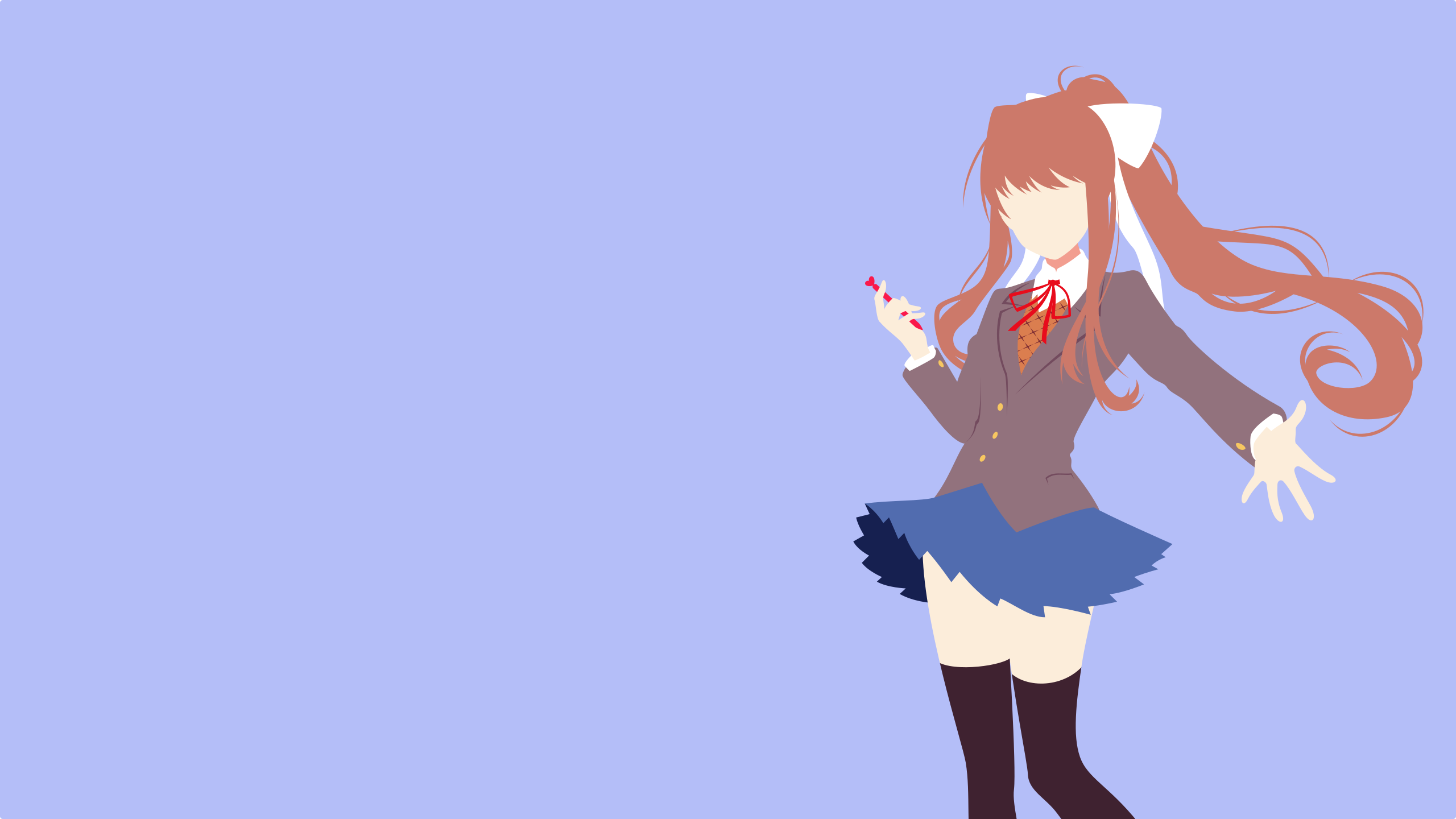 Doki Doki Literature Club Cute - HD Wallpaper 