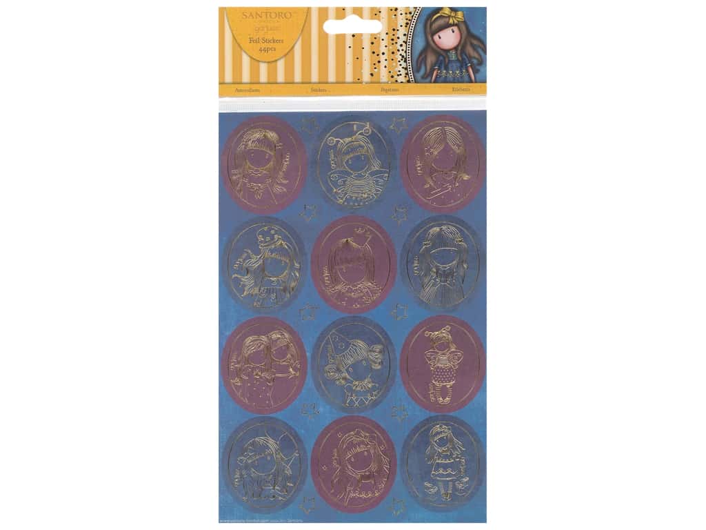 Docrafts Santoro Gorjuss Sticker Gold Foil - Circle - HD Wallpaper 