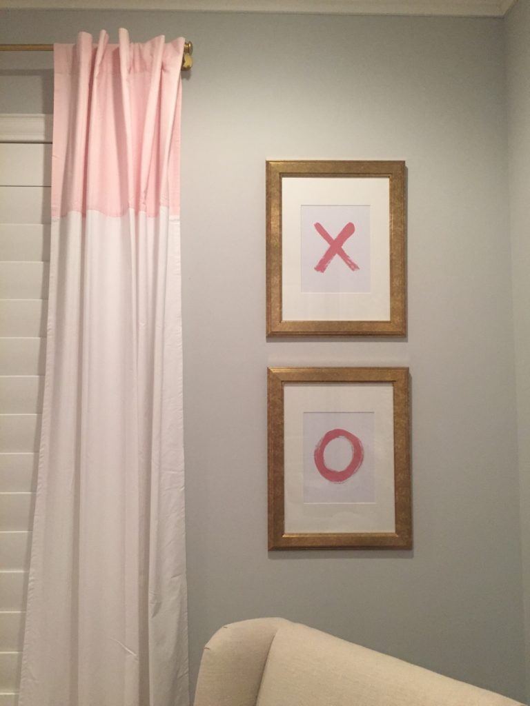 Pink And Grey Baby Room On Runladylike - Window Covering - HD Wallpaper 