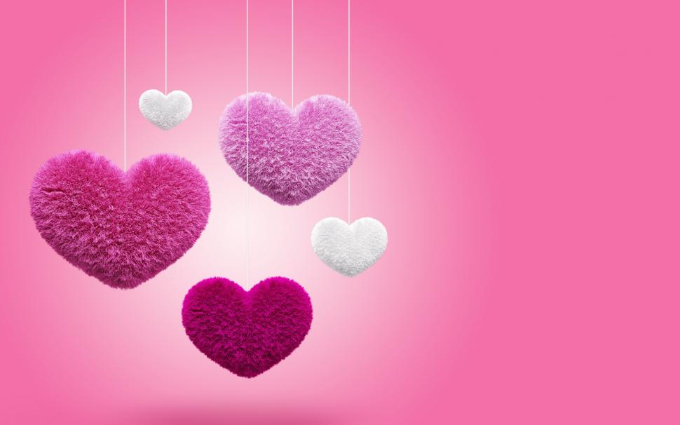 Pink 3d Hearts Wallpaper,love Hd Wallpaper,3d Hd Wallpaper,pink - Cute Wallpapers In Pink Colour - HD Wallpaper 