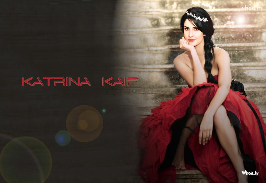 Katrina Kaif In Red Dress Hd Photoshoot Wallpaper - Katrina Kaif Dress In Red - HD Wallpaper 