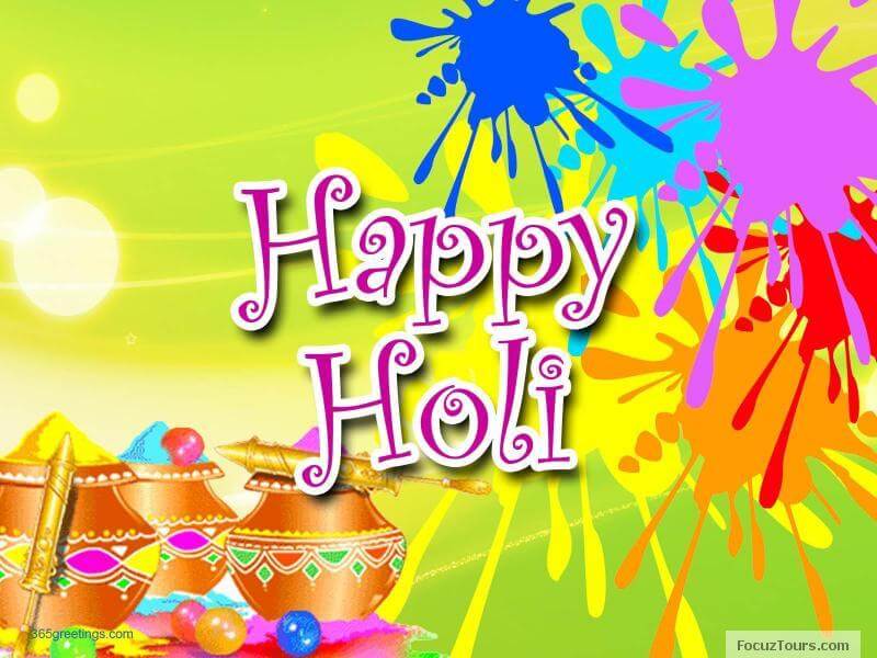 Holi Festival Holi Wishes - HD Wallpaper 