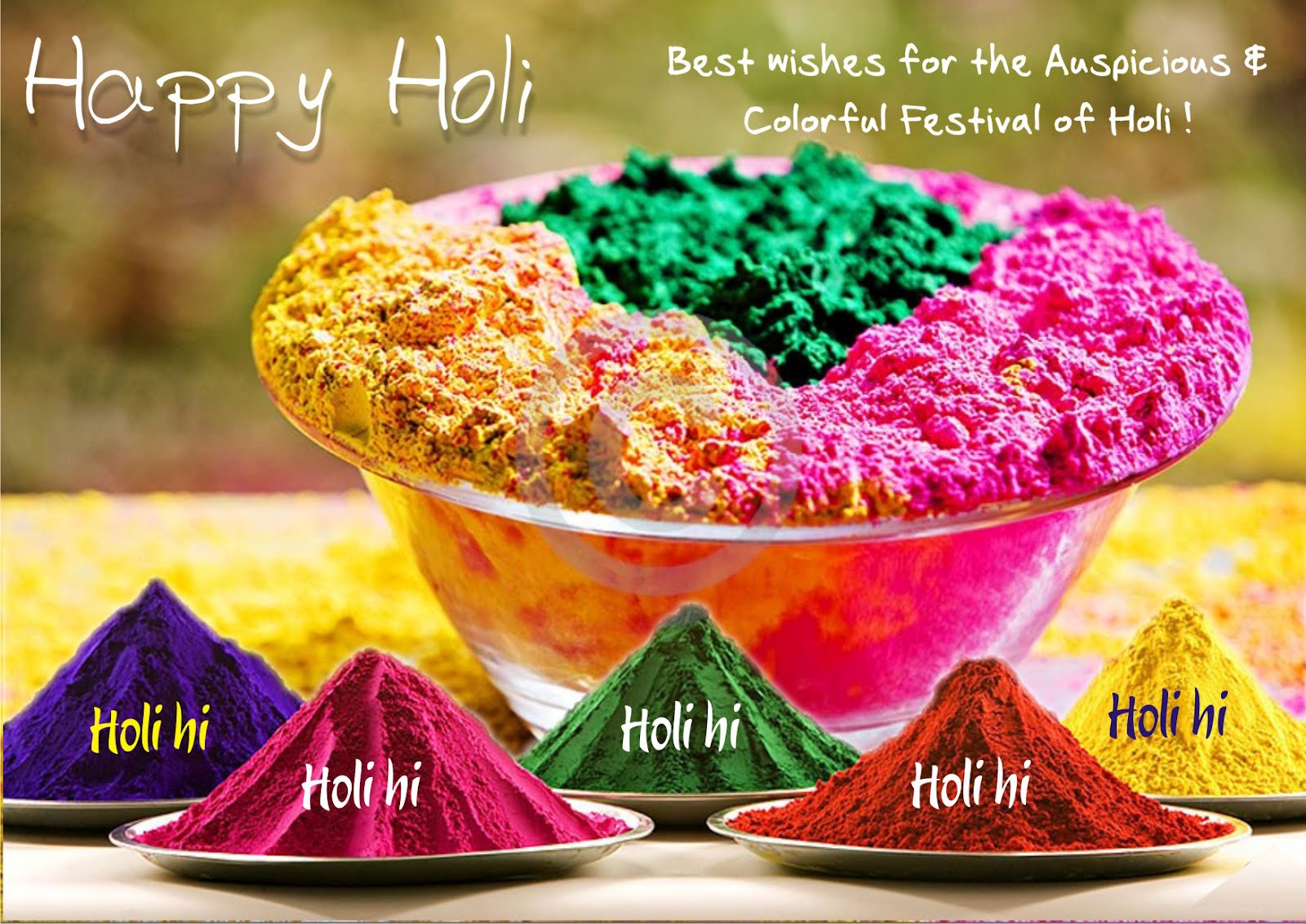 Happy Holi Greeting Wallpapers - Happy Holi Wishes 2018 - HD Wallpaper 