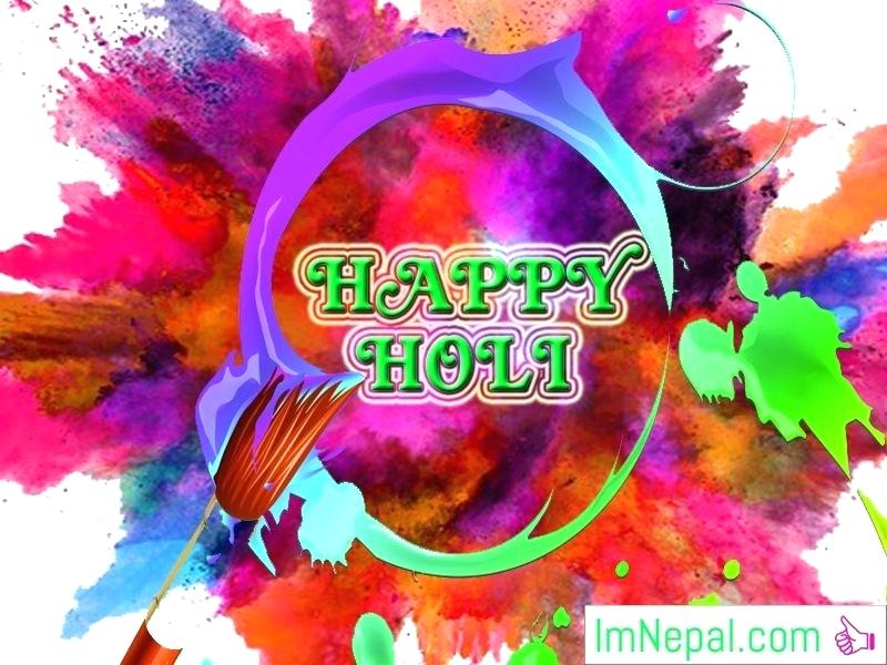 Happy Holi Quotes In Nepali Happy Festivals Greetings - Holi Wishes In Nepali - HD Wallpaper 