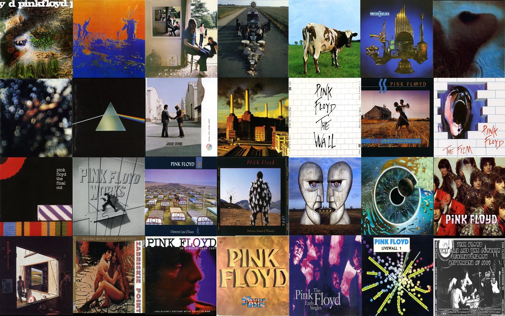 Data-src - Pink Floyd All Albums Covers - HD Wallpaper 