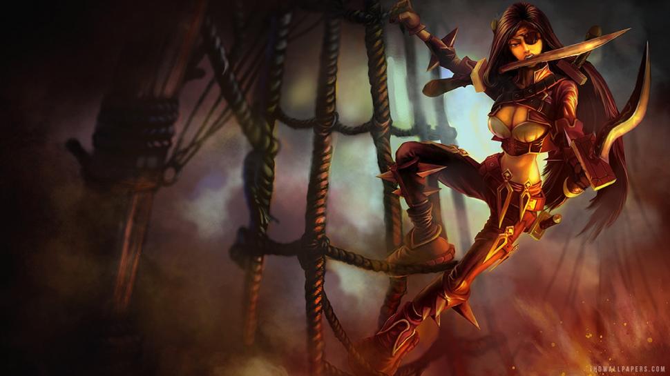 Katarina In League Of Legends Wallpaper,katarina Hd - League Of Legends Katarina Bilgewater Skin - HD Wallpaper 