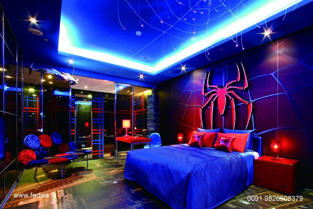 Spiderman Themed Room - HD Wallpaper 