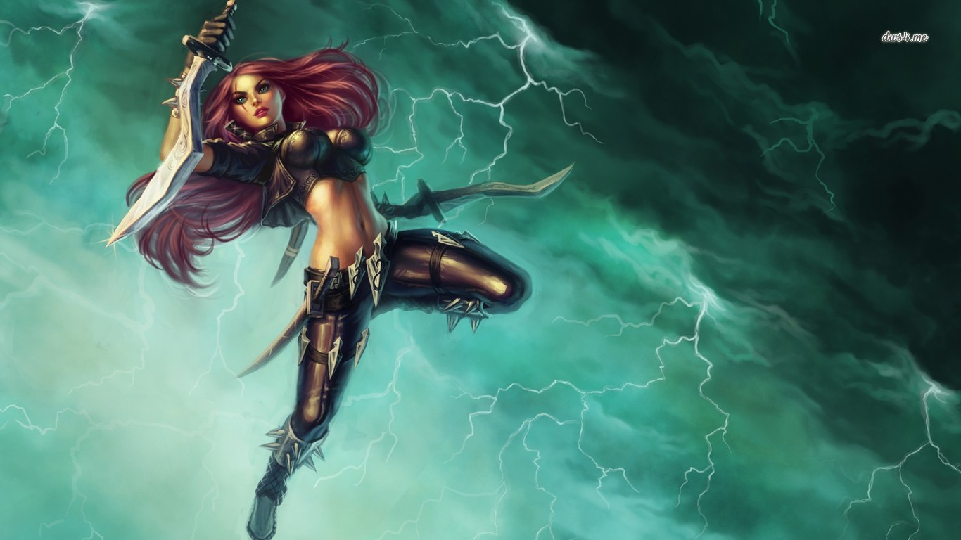 League Of Legends Full Hd Katarina - HD Wallpaper 