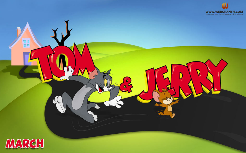 Tom Jerry Cartoon Wallpaper - Tom And Jerry Cover - HD Wallpaper 