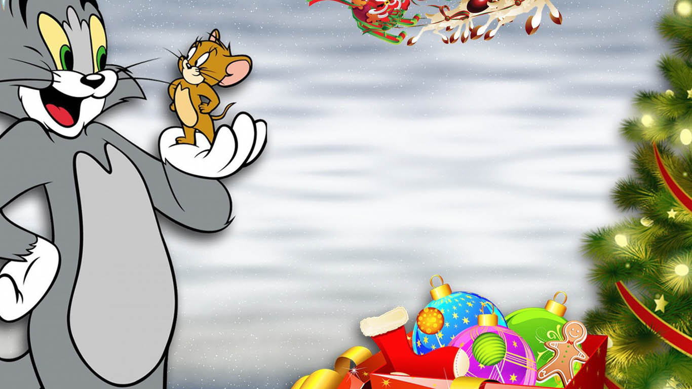 Tom And Jerry Hd Background - 1366x768 Wallpaper 