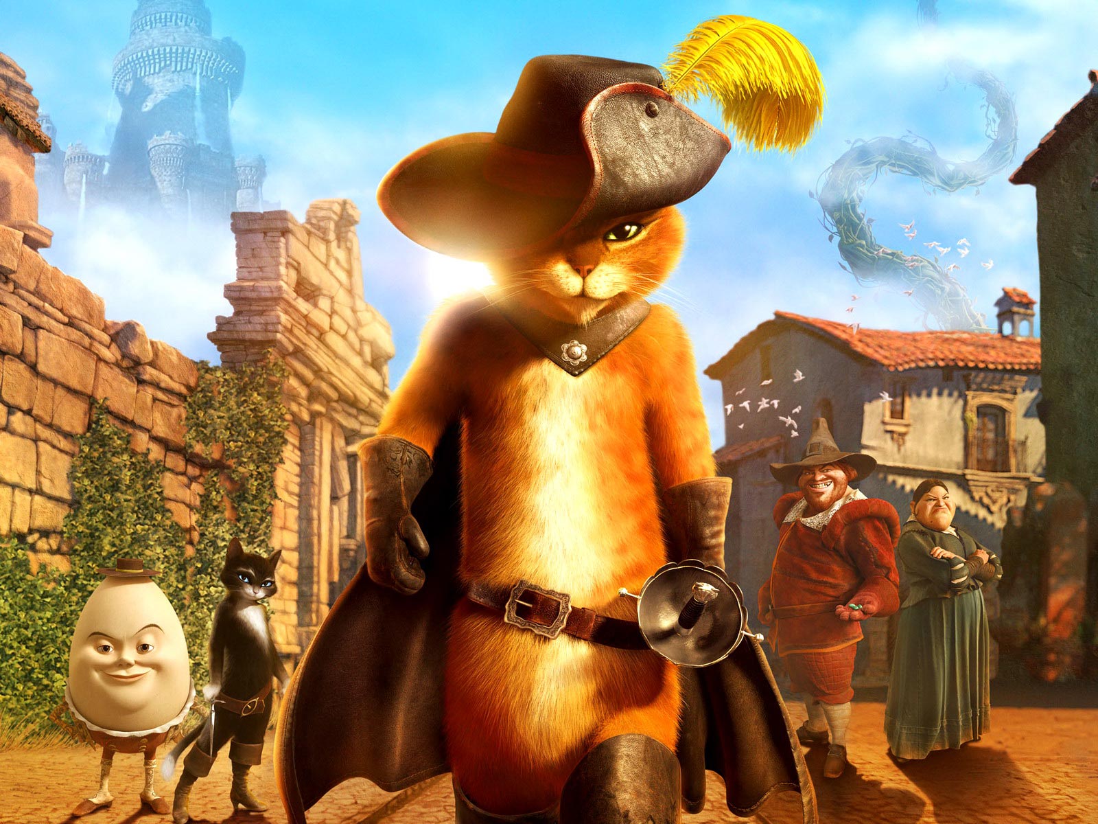 Puss In Boots Wallpaper - Puss In Boots Hd - HD Wallpaper 