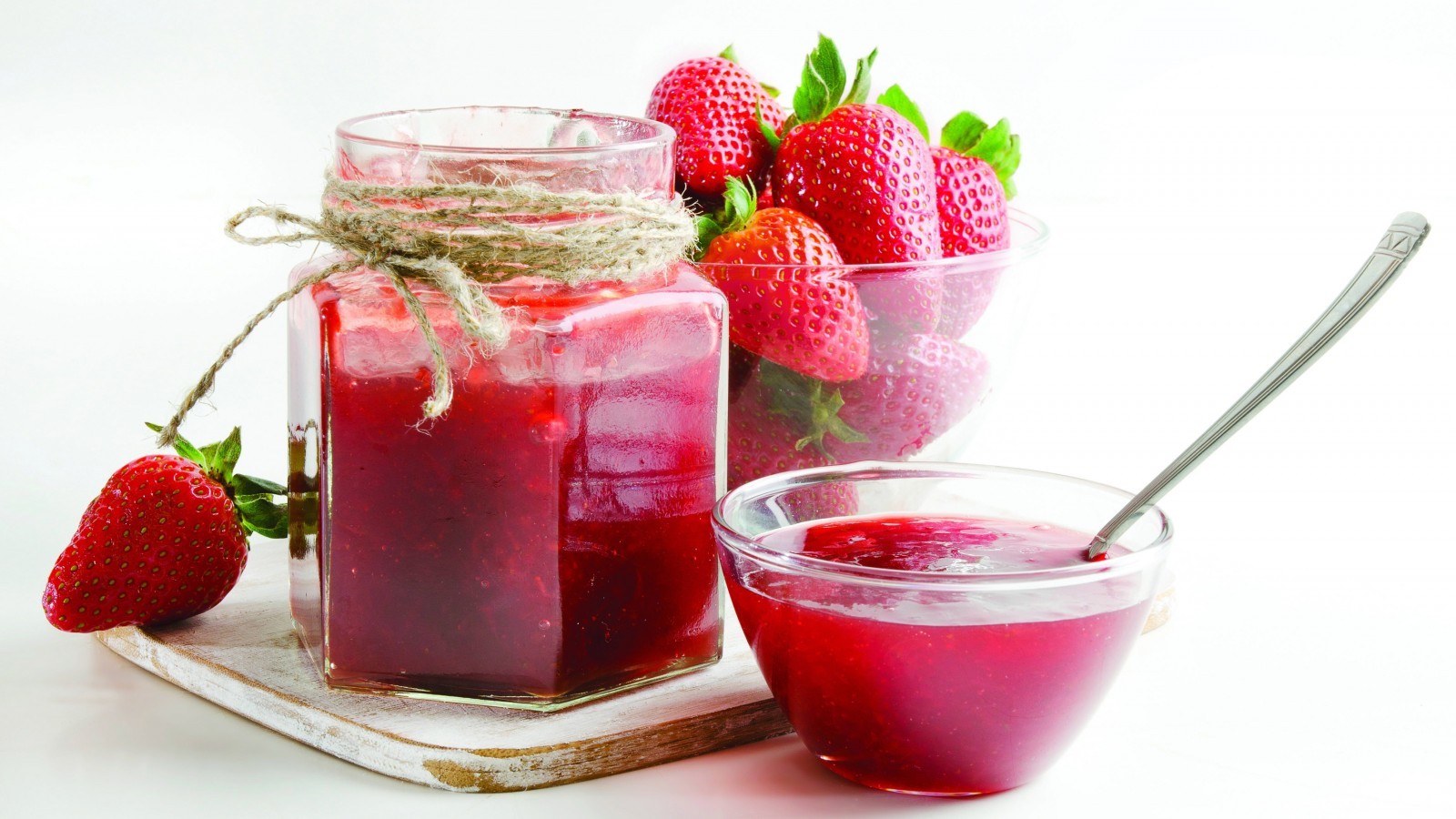 Strawberries, Jam, Sweet - Strawberry Jam Hd - HD Wallpaper 