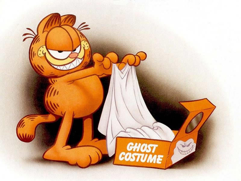 Garfield En Halloween - HD Wallpaper 