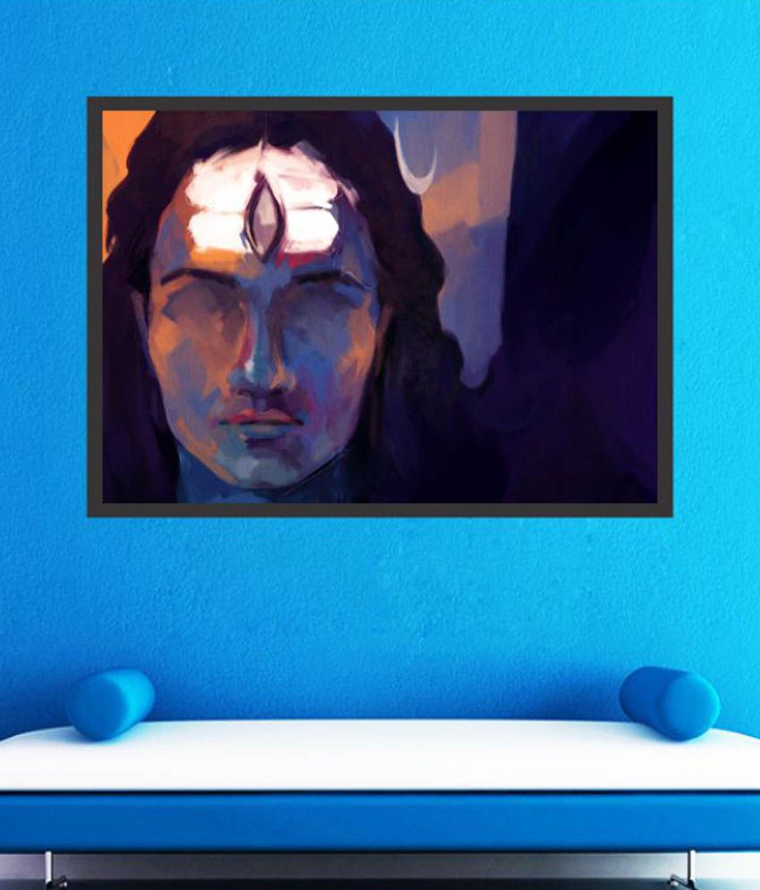 Canvas Paintings Of Mahadev - HD Wallpaper 