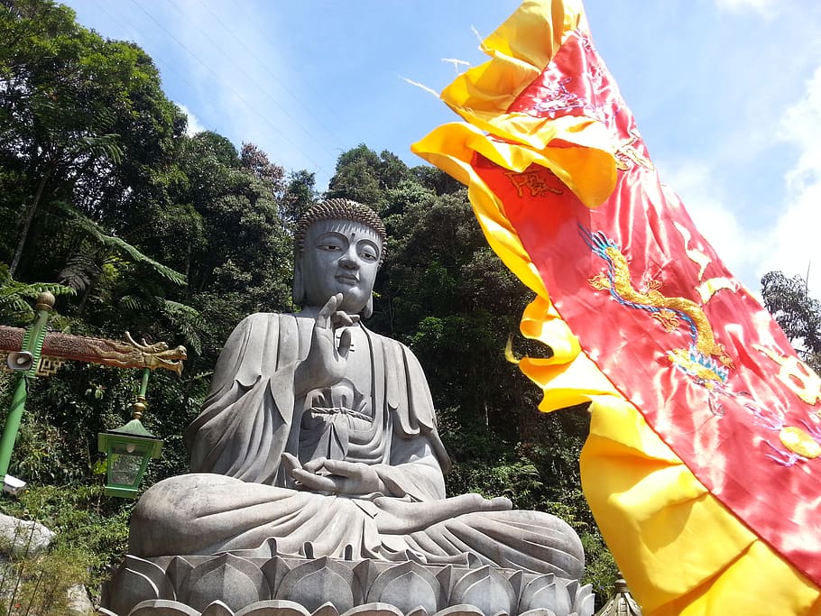 Buda, Chinese, Religion, Temple, Peace, Spirit, Mind, - Statue - HD Wallpaper 