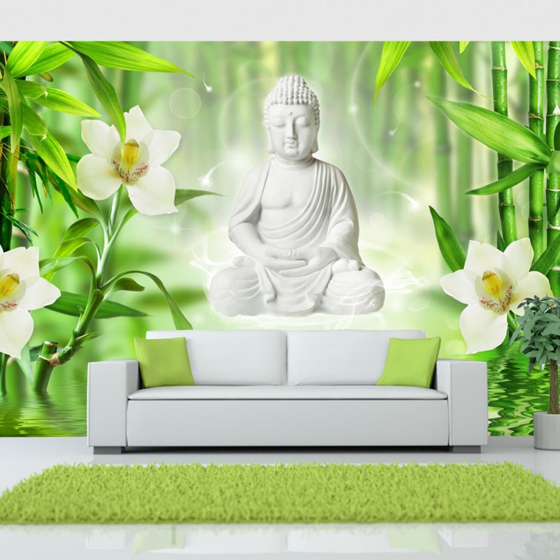 Photo Wallpaper Buddha And Nature - Buddha Images With Nature - HD Wallpaper 