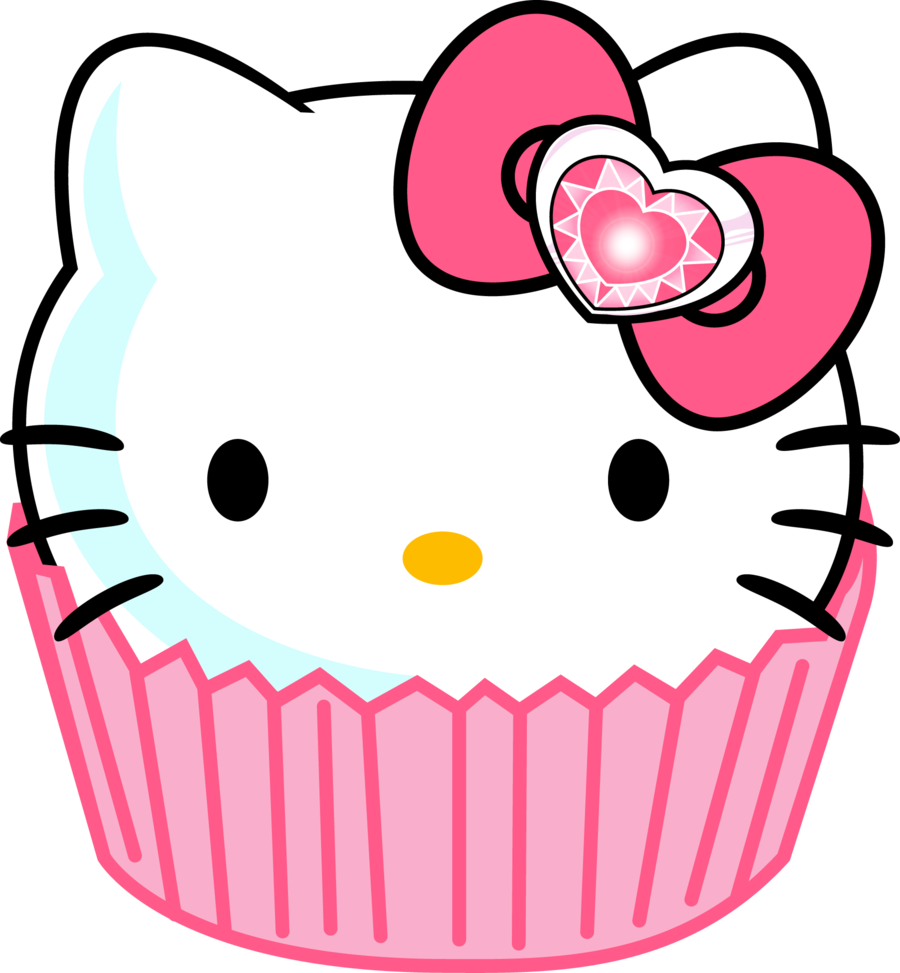 Hello Kitty Cupcakes Clipart - HD Wallpaper 