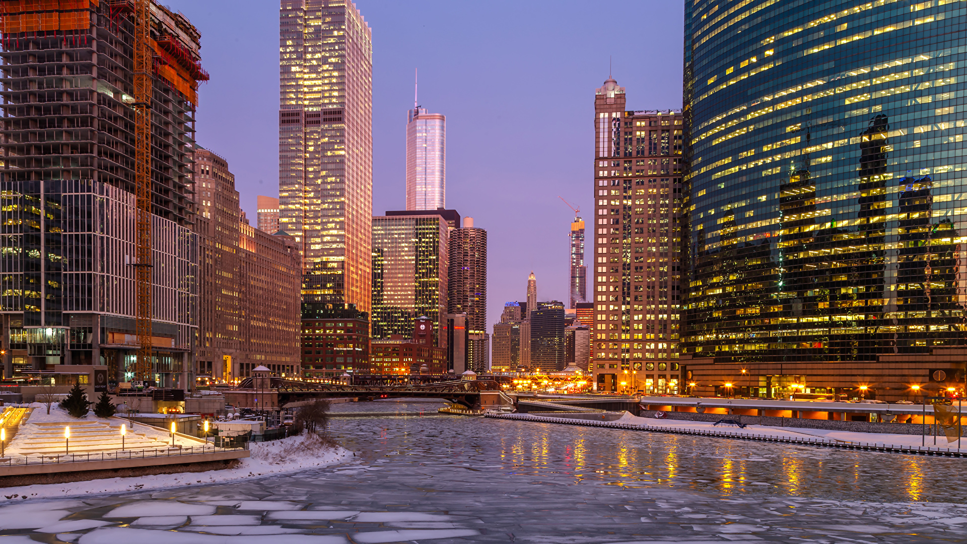 Chicago Winter Wallpaper 1920 - HD Wallpaper 