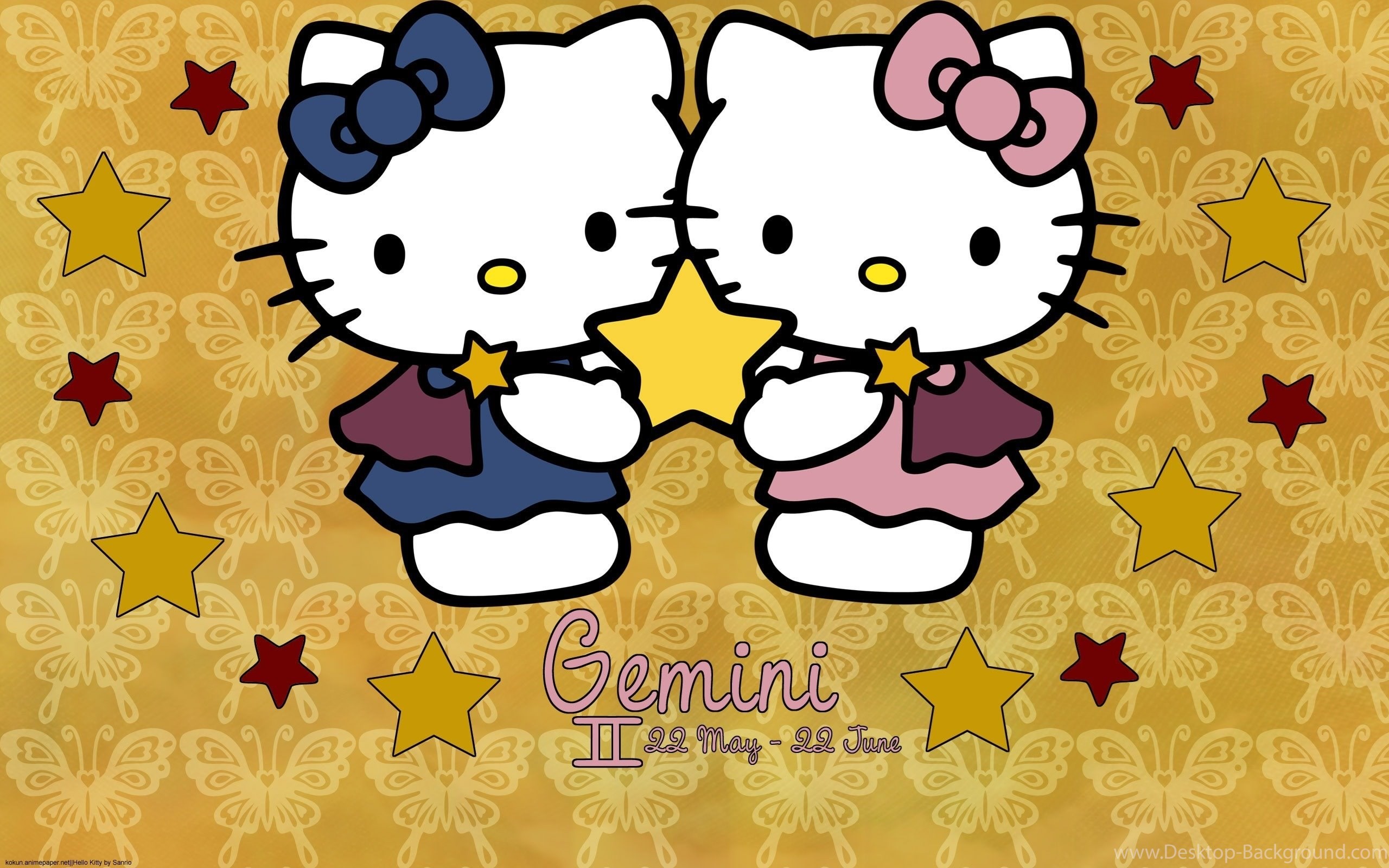Original Size 
 Data-src /w/full/1/f/9/454974 - Hello Kitty Gemini - HD Wallpaper 