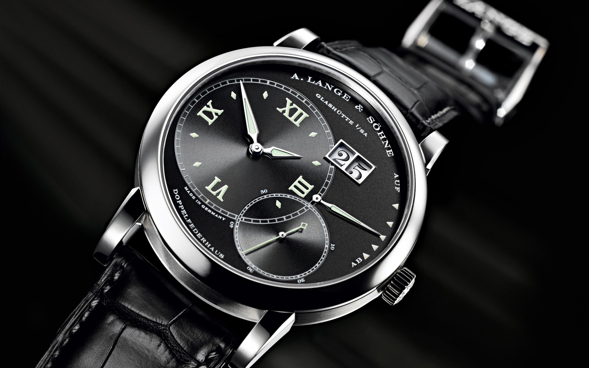 World Famous Watches Wallpapers - Lange Sohne Grand Lange 1 - HD Wallpaper 