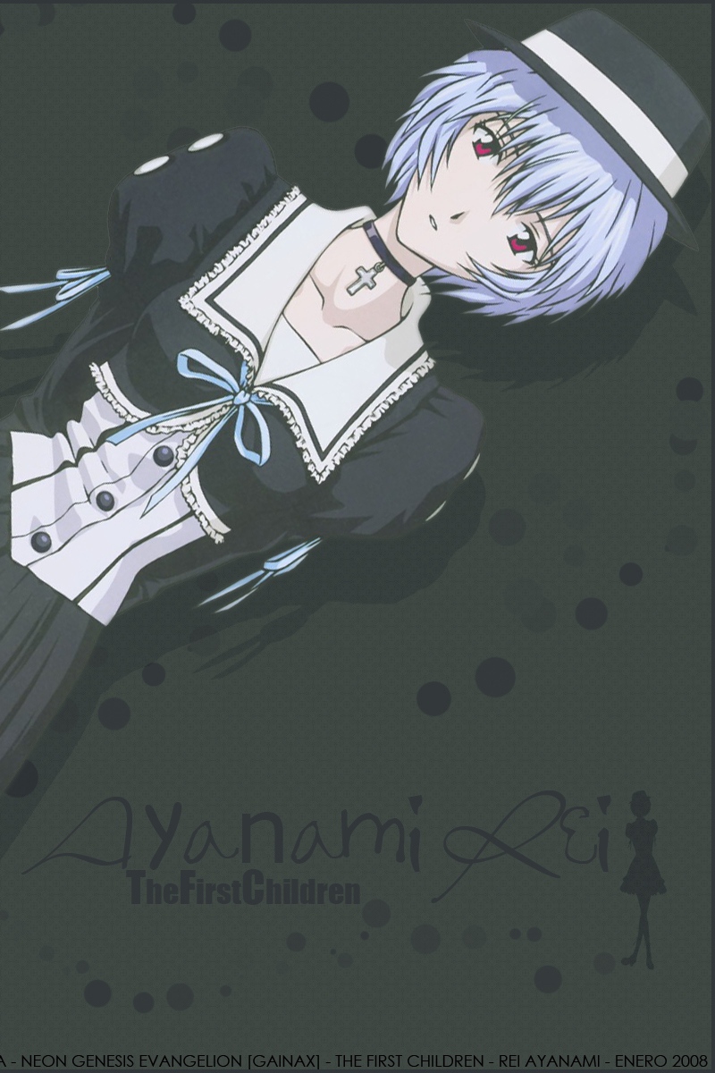 Wallpaper Fukano Youichi, Neon Genesis Evangelion, - Maid Outfit Rei Ayanami - HD Wallpaper 
