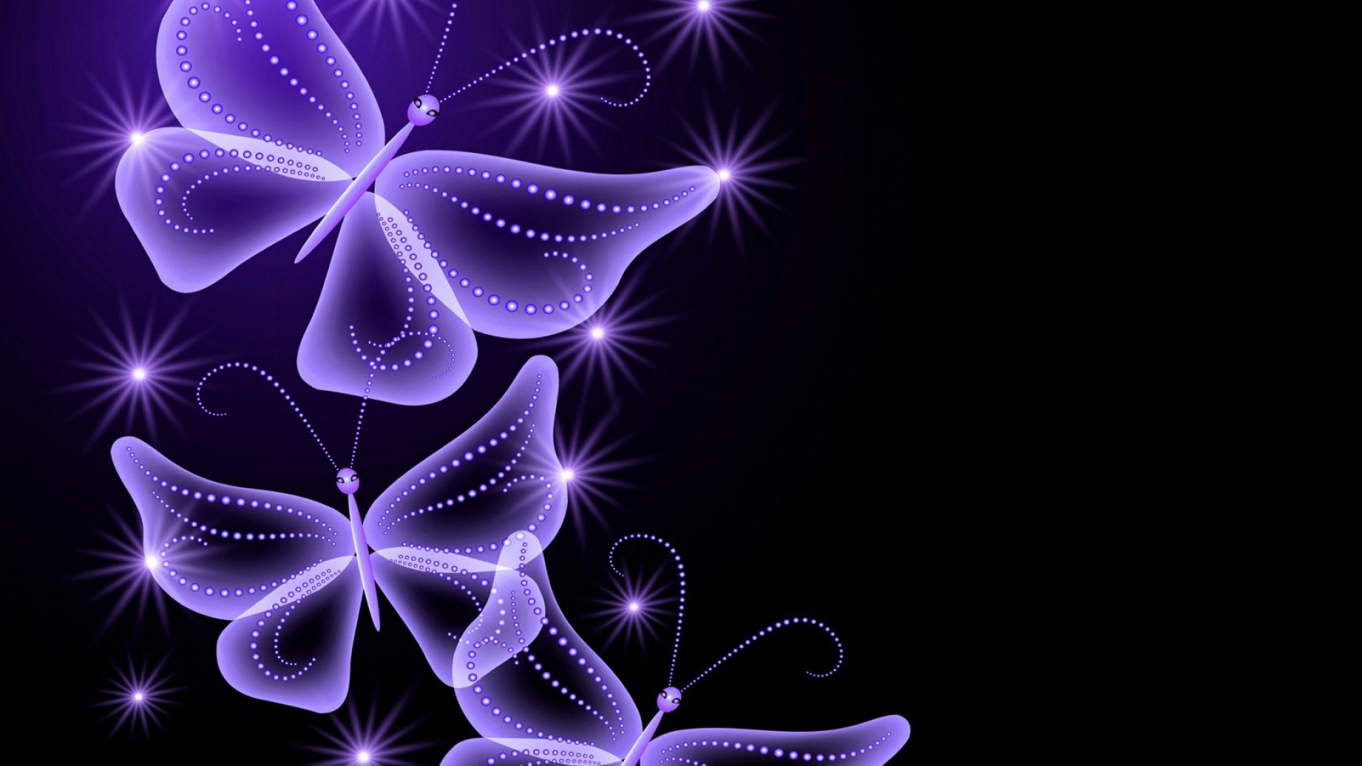 Neon, Butterflies, Abstract 
 Data Src Cool Neon Purple - New Butterfly Hd Wallpaper Download - HD Wallpaper 