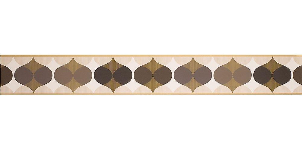 K2 Geometric Wallpaper Border Ornament Retro Chocolate - Chocolate Cream Border - HD Wallpaper 