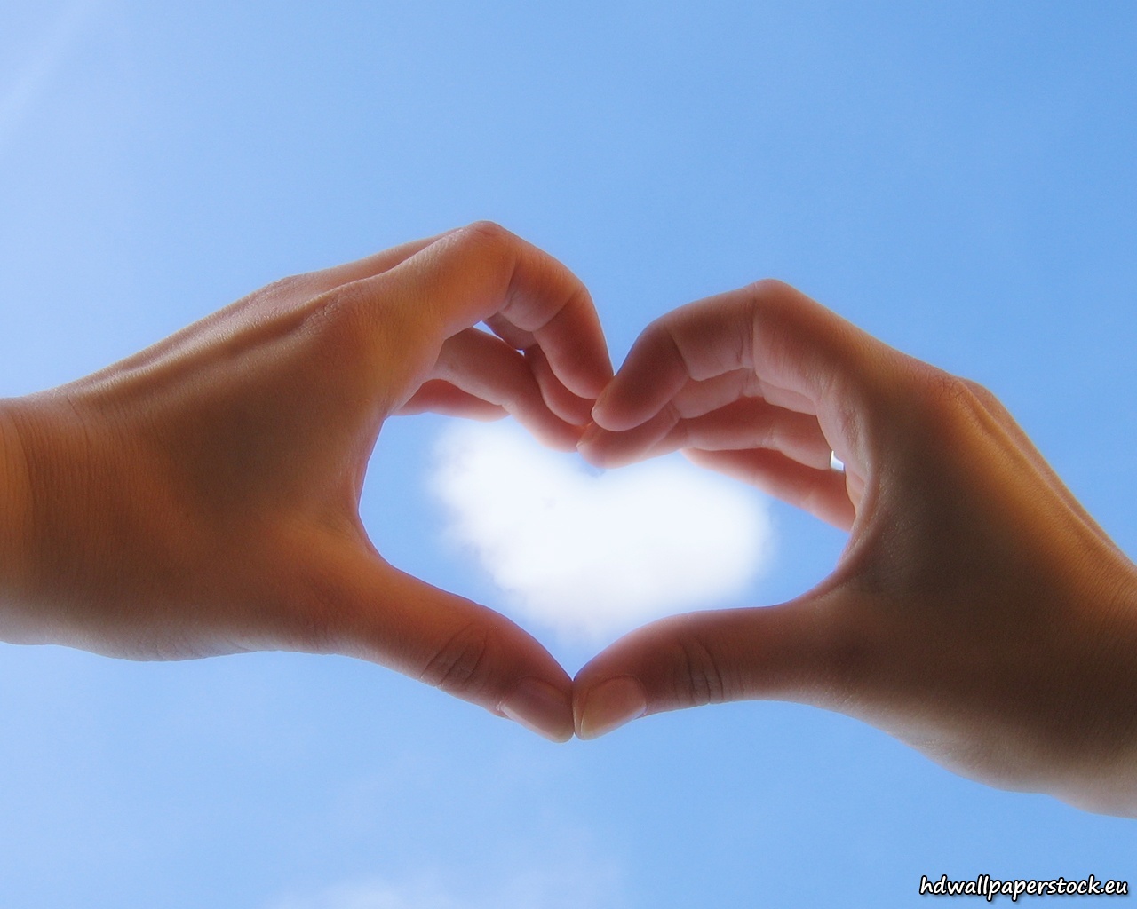 Heart Shape Hand - HD Wallpaper 