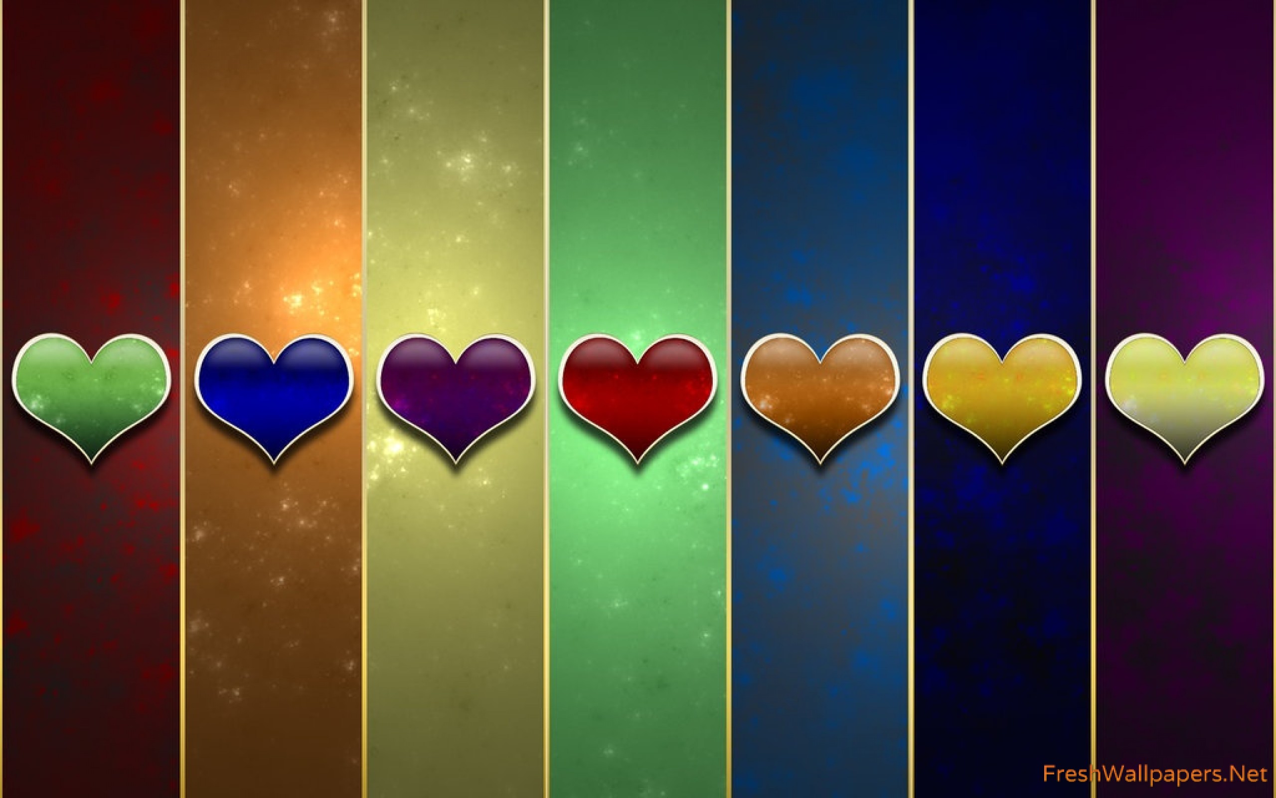 Colorful Mobile Wallpapers Heart - HD Wallpaper 