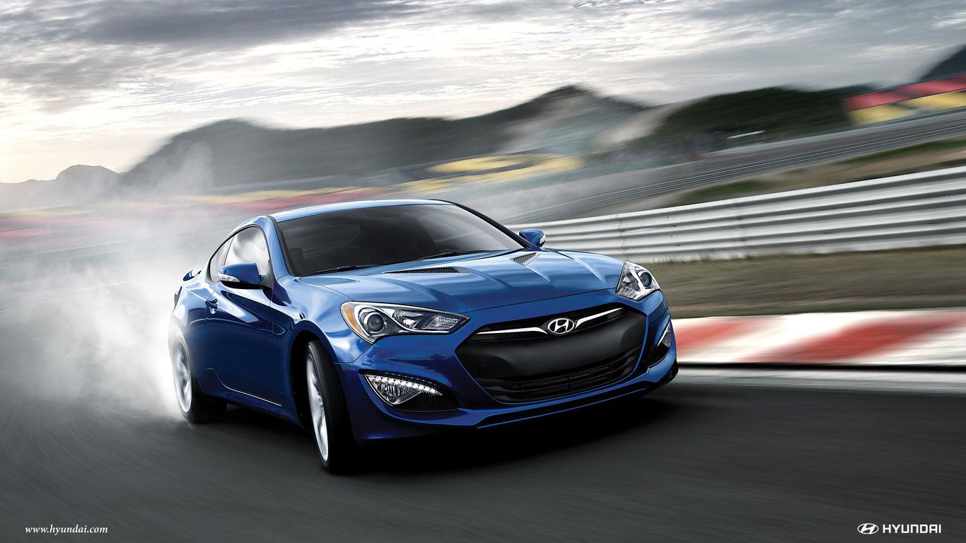 Hyundai Genesis 3.8 R Spec Blue - HD Wallpaper 