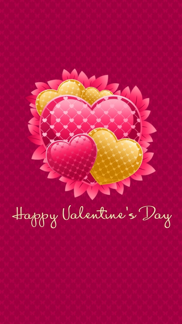 Happy Valentines Day Colorful Hearts - Valentine's Day - HD Wallpaper 