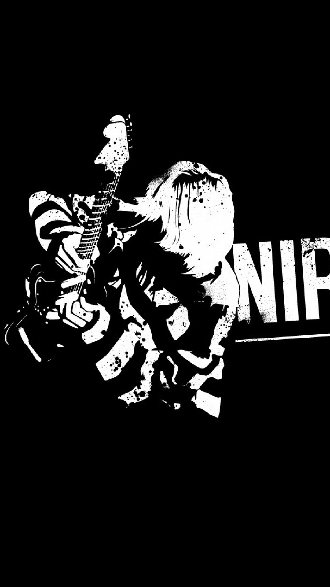 Wallpaper Nirvana, Guitarist, Sign, Background, Letters - Nirvana Wallpaper Hd Iphone - HD Wallpaper 