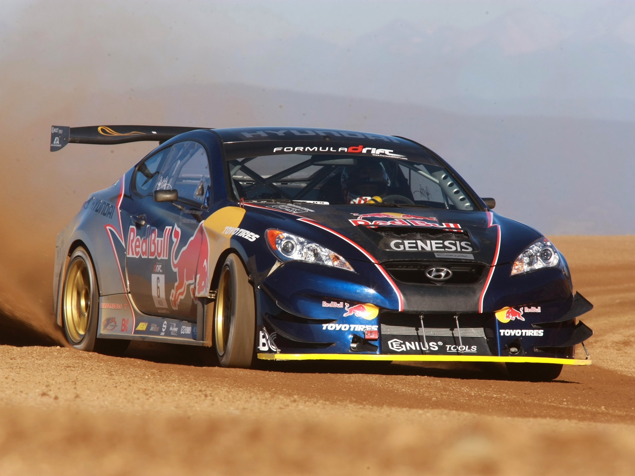 Red Bull Hyundai Genesis - HD Wallpaper 