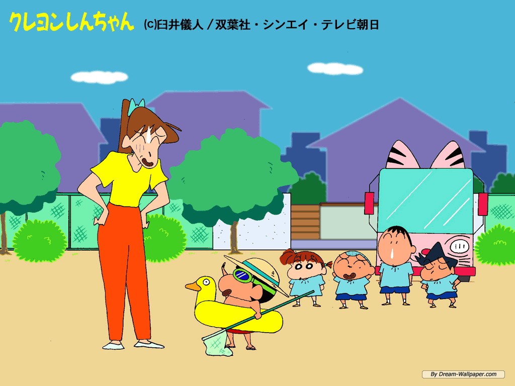 Free Cartoon Wallpaper - Dibujos De Shin Chan - HD Wallpaper 