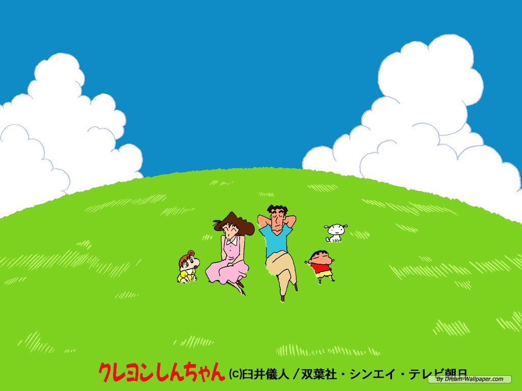 Free Cartoon Wallpaper - Crayon Shin Chan Background - HD Wallpaper 