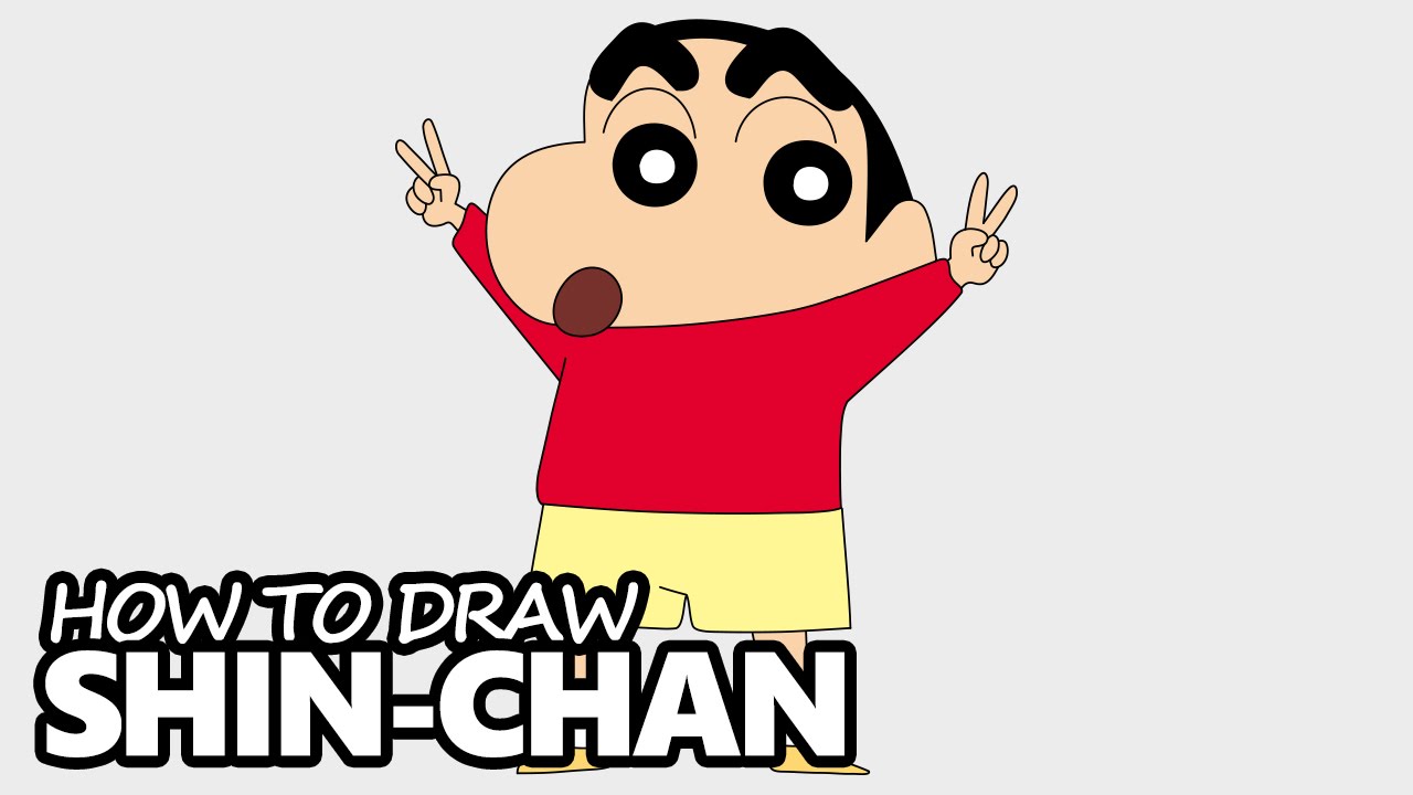 Draw Shin Chan Cartoon - HD Wallpaper 