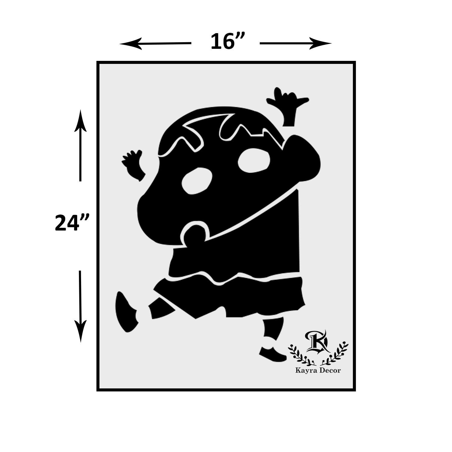 Shinchan Stencil - HD Wallpaper 