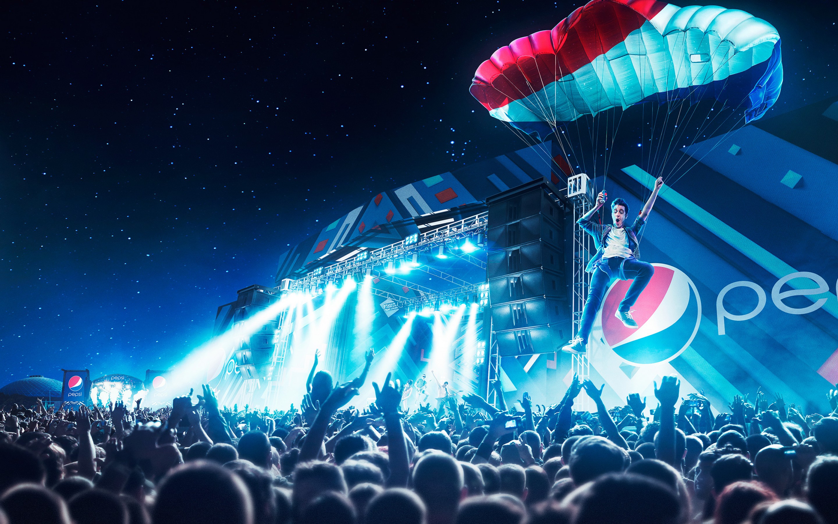 Pepsi Parachute - HD Wallpaper 