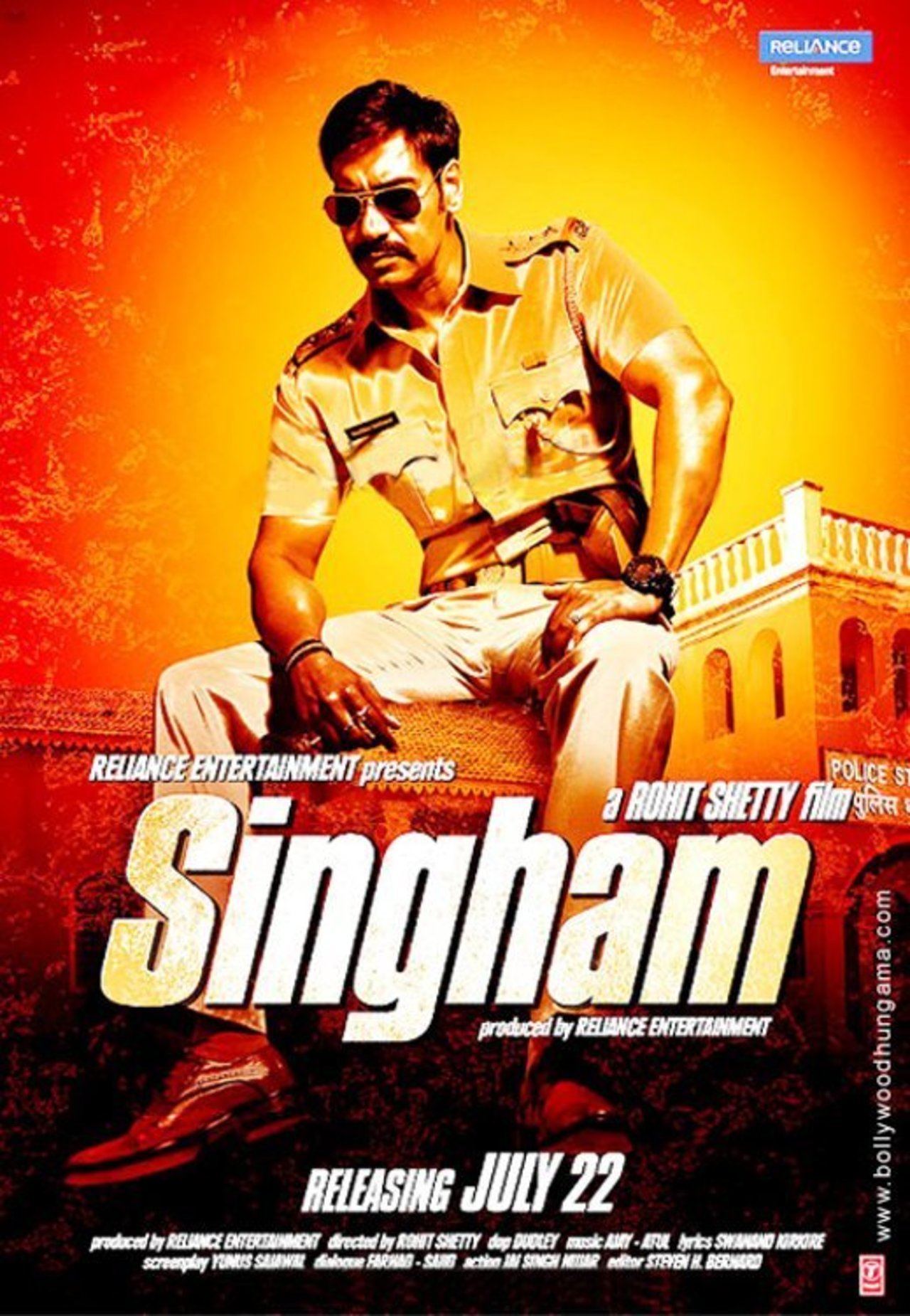 Null - Singham Hindi Movie Poster - HD Wallpaper 