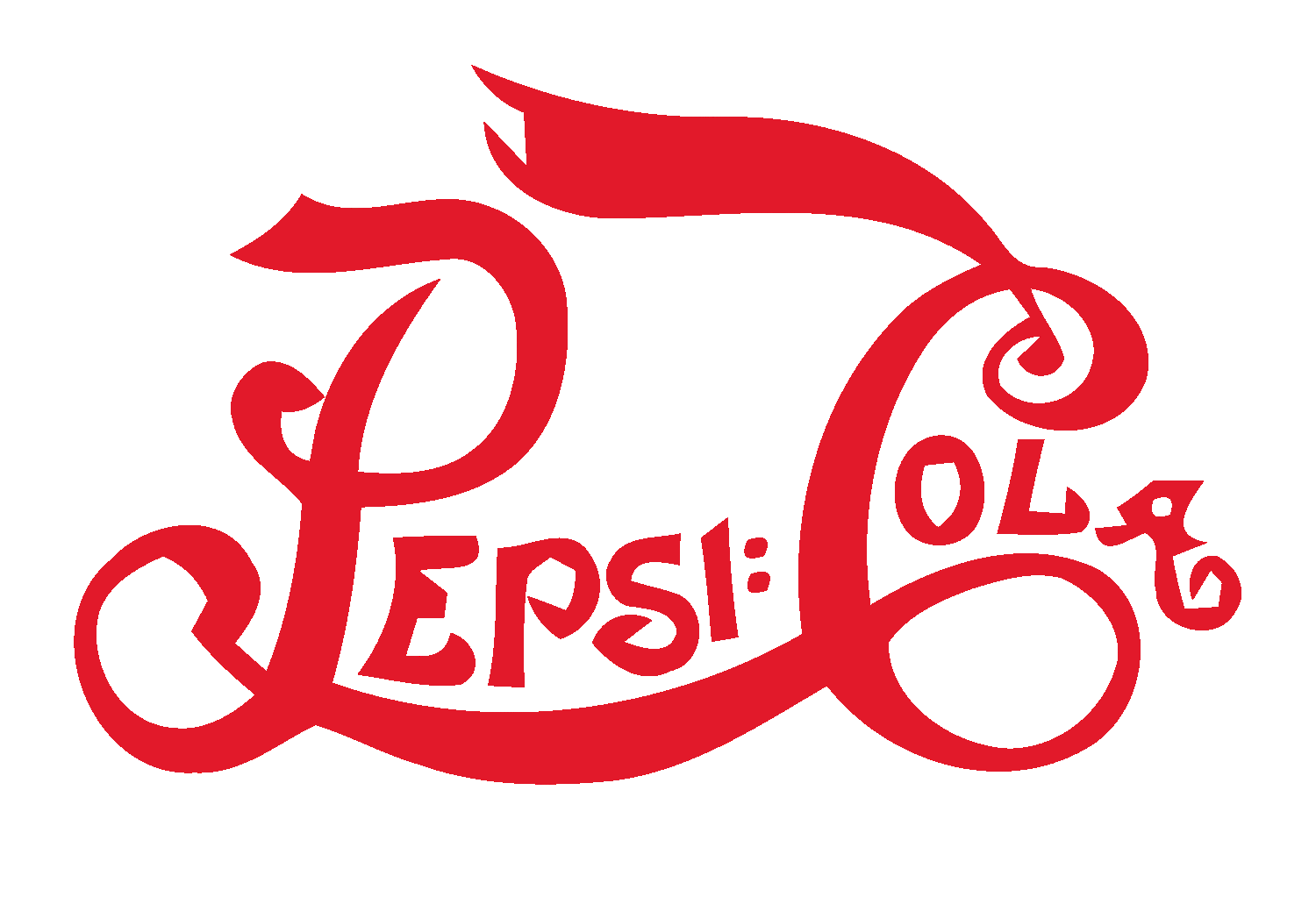 Pepsi Cola Logo 1905 - HD Wallpaper 