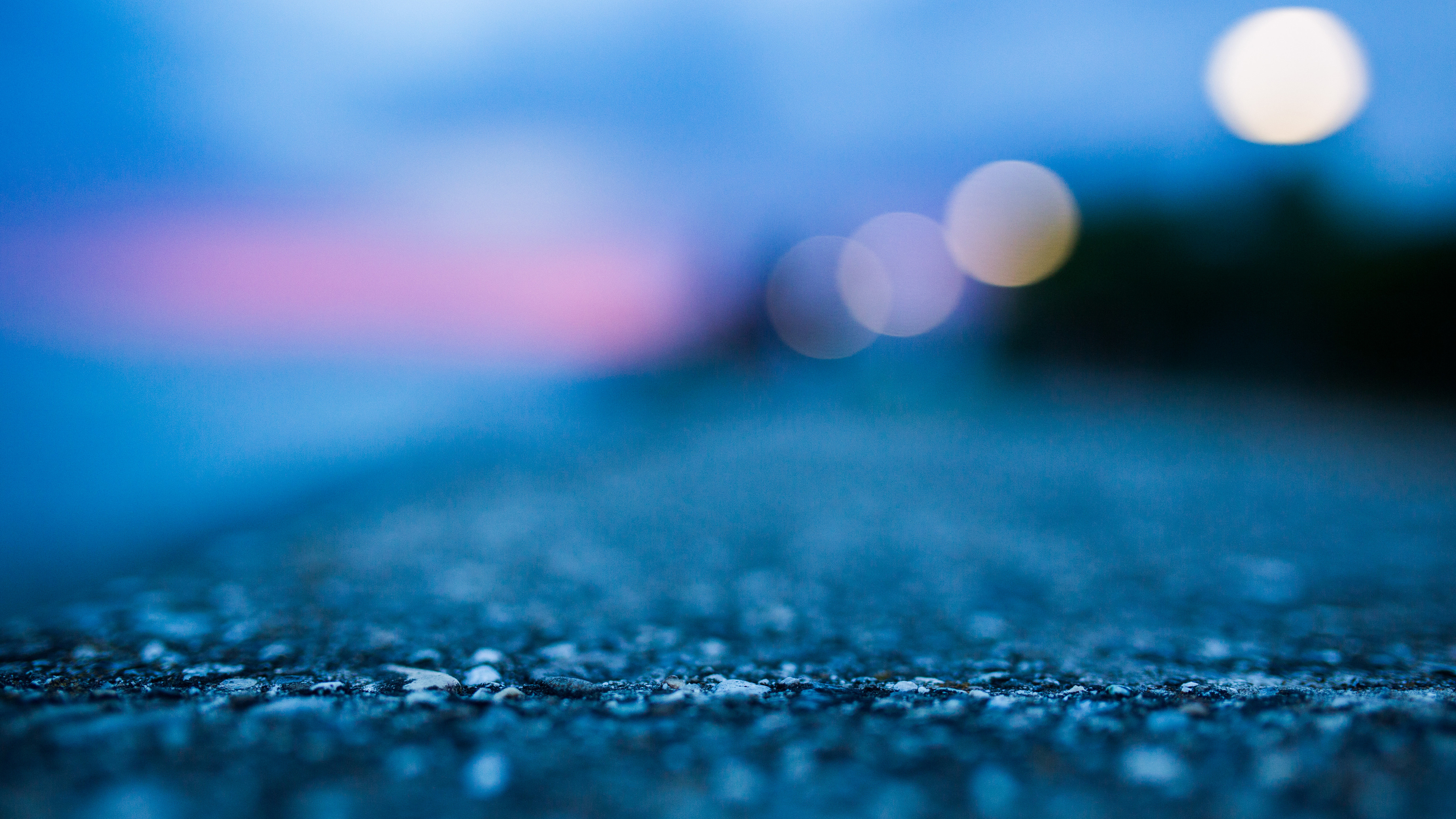 Abstract Blue Concrete Ground Macro - 4k Abstract Wallpaper Bokeh - HD Wallpaper 