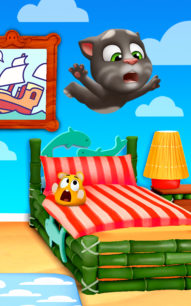 My Talking Tom 2 Funny - HD Wallpaper 