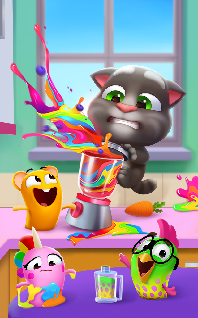 My Talking Tom 2 Mini 640x1024 Wallpaper teahub.io