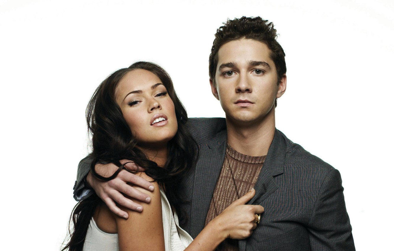 Photo Wallpaper Megan Fox, Megan Fox, Actress, Brunette, - Шайя Лабаф И Меган Фокс - HD Wallpaper 